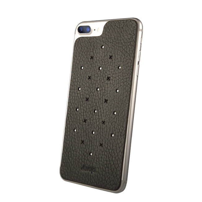 Leather Back for iPhone 7 Plus - Bridge Charcoal