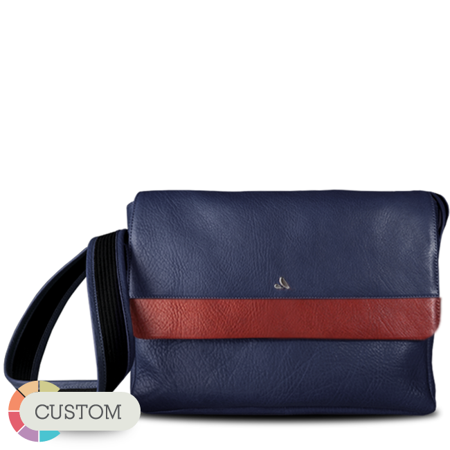 Custom Messenger Leather Bag for Macbook 13" & 14" - Vaja