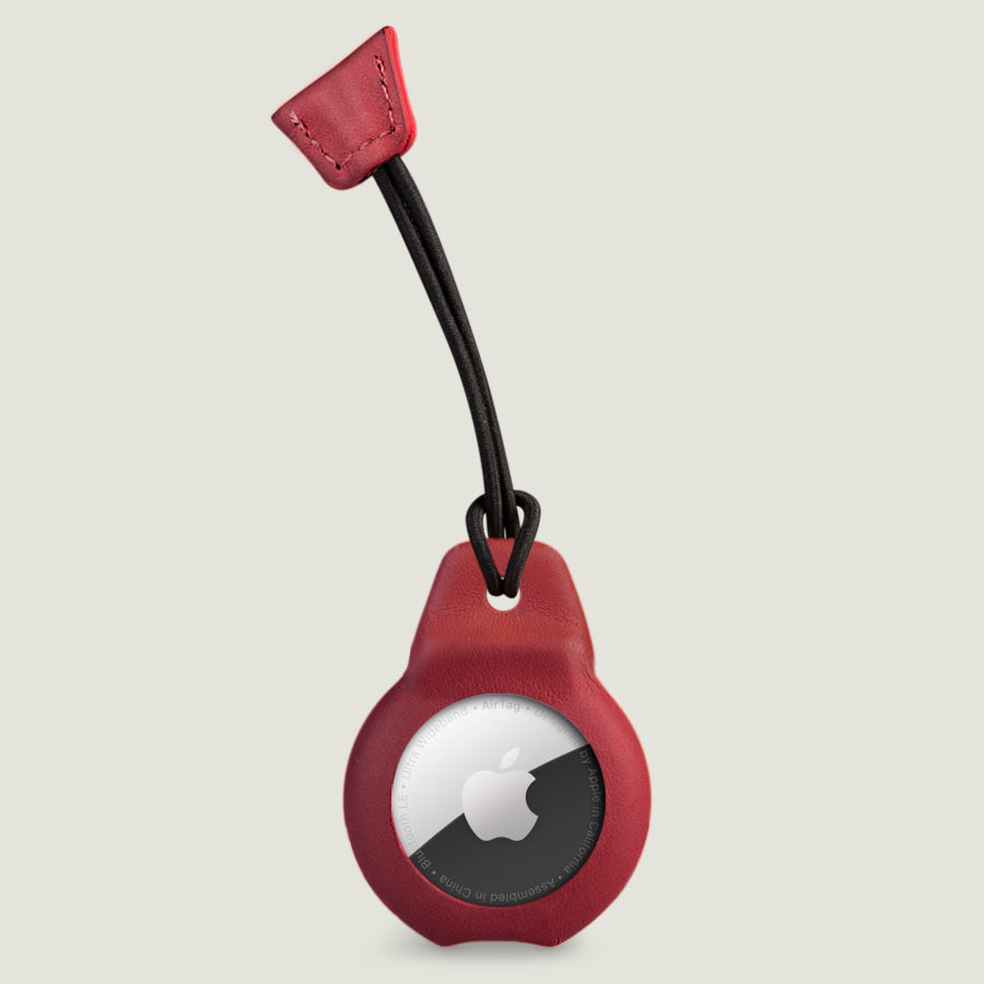 AirTag leather shell - Rosso