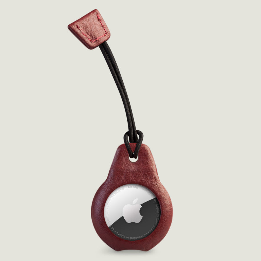 AirTag leather shell - Floater Ruby Wine