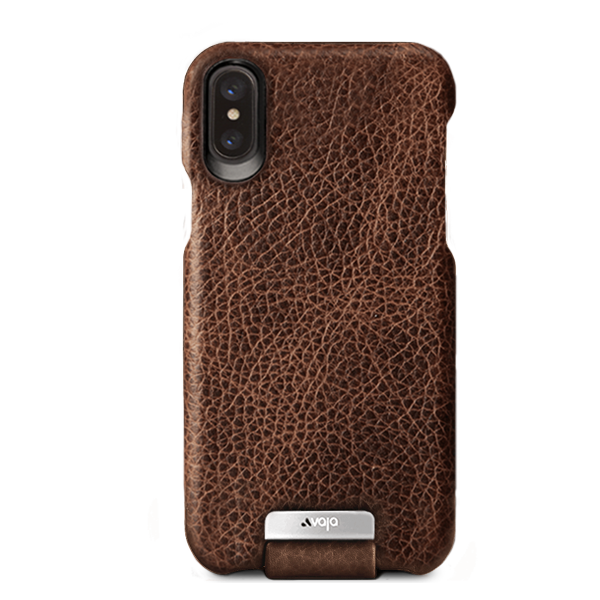 Top iPhone X / iPhone Xs Leather Case - Vaja