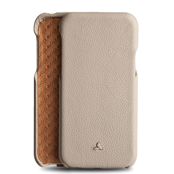 Top iPhone X / iPhone Xs Leather Case - Tough Gray