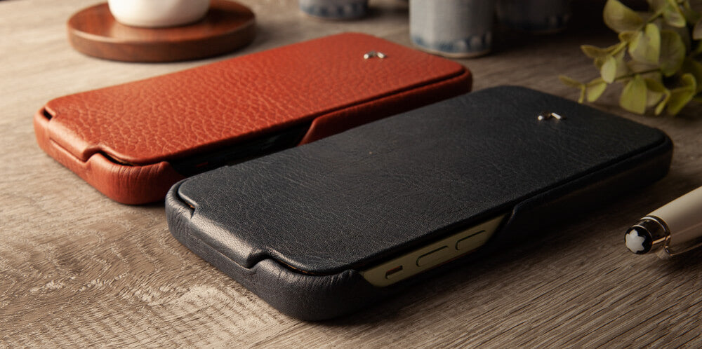 Top iPhone 12 & 12 Pro MagSafe leather case - Vaja