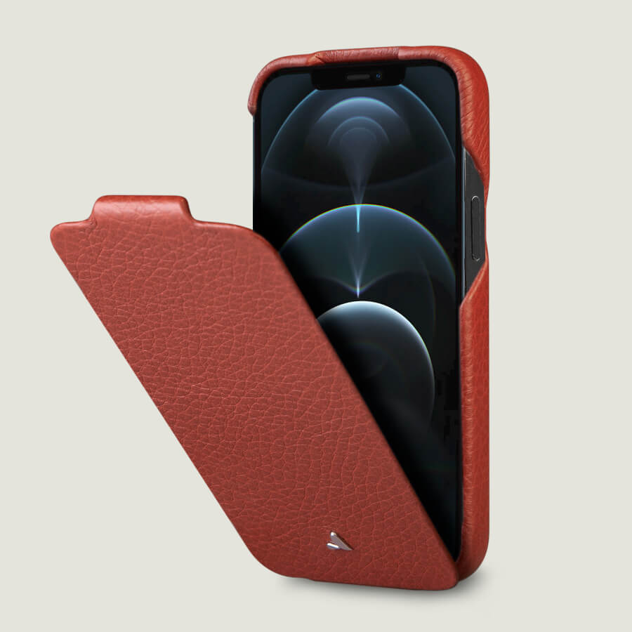 Vaja Stock Folio iPhone 11 Pro Leather Case - Great Protection + Style Floater Saddle Tan
