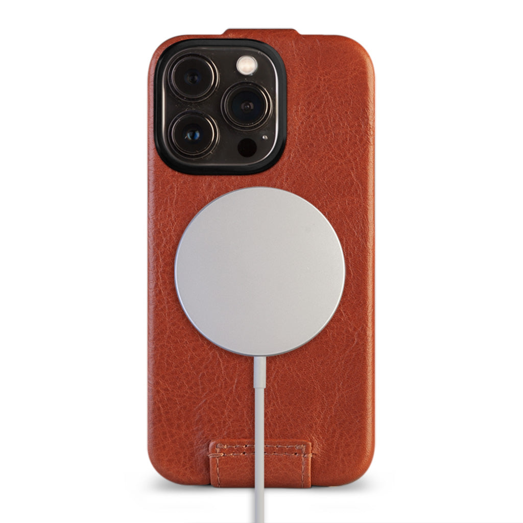 Grip iPhone 13 Pro Max leather case - Vaja