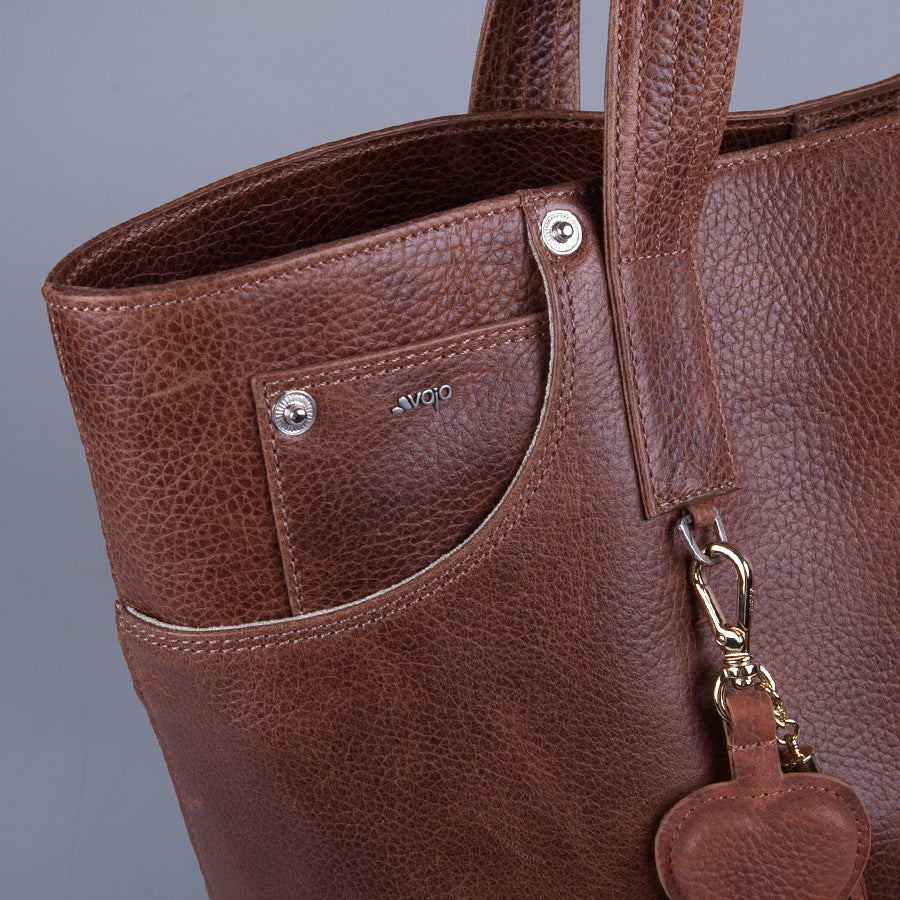 Mora Tote Leather Bag - Vaja