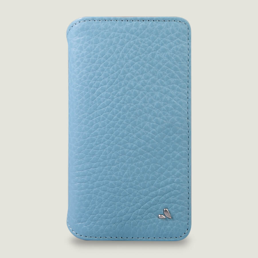 Wallet Agenda iPhone X / iPhone Xs Leather Case - Floater Air Blue and London