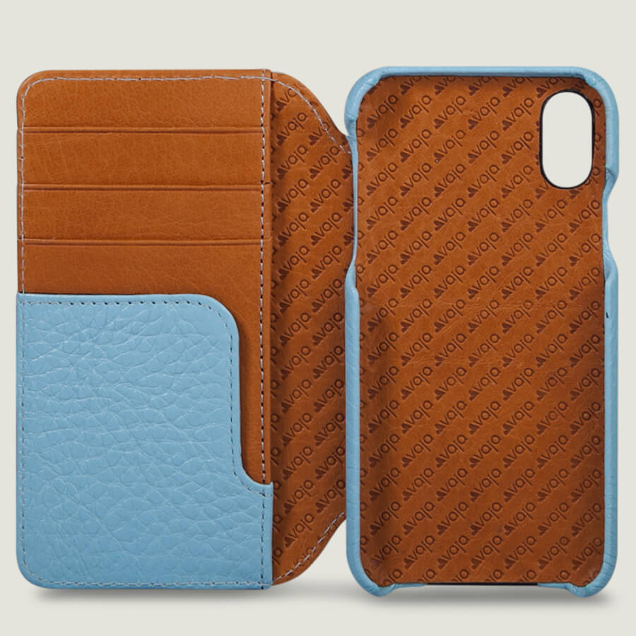 Wallet Agenda iPhone X / iPhone Xs Leather Case - Vaja