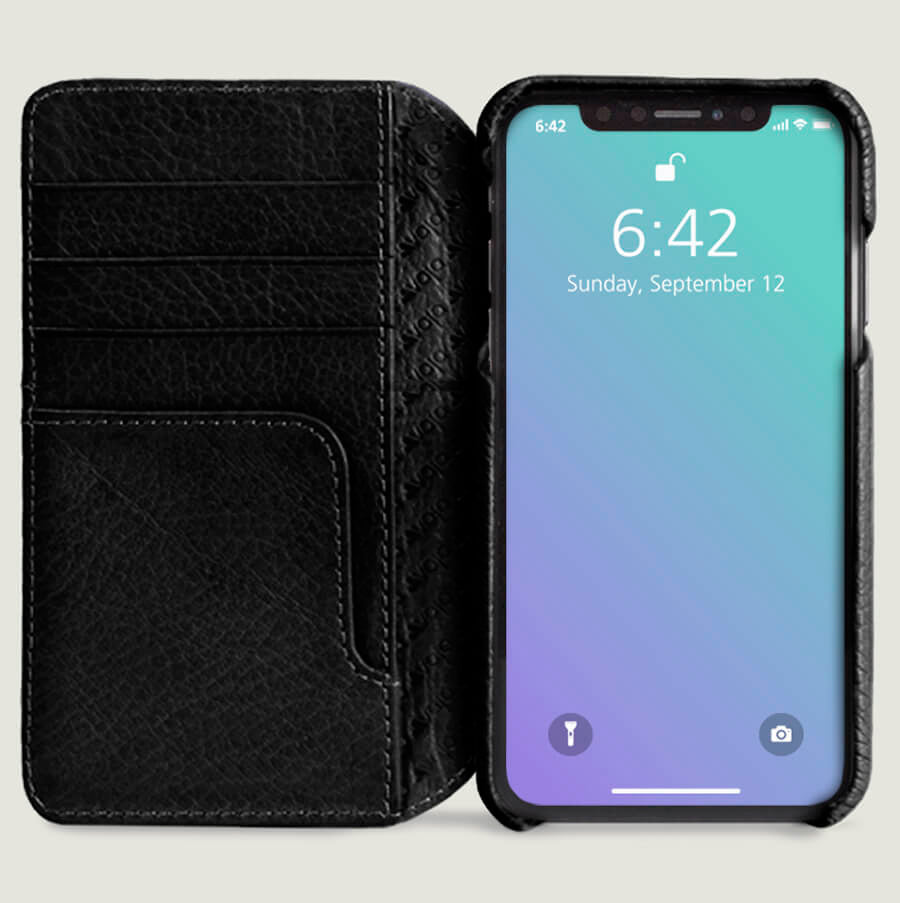 Wallet Agenda - iPhone Xr Wallet Leather Case - Vaja