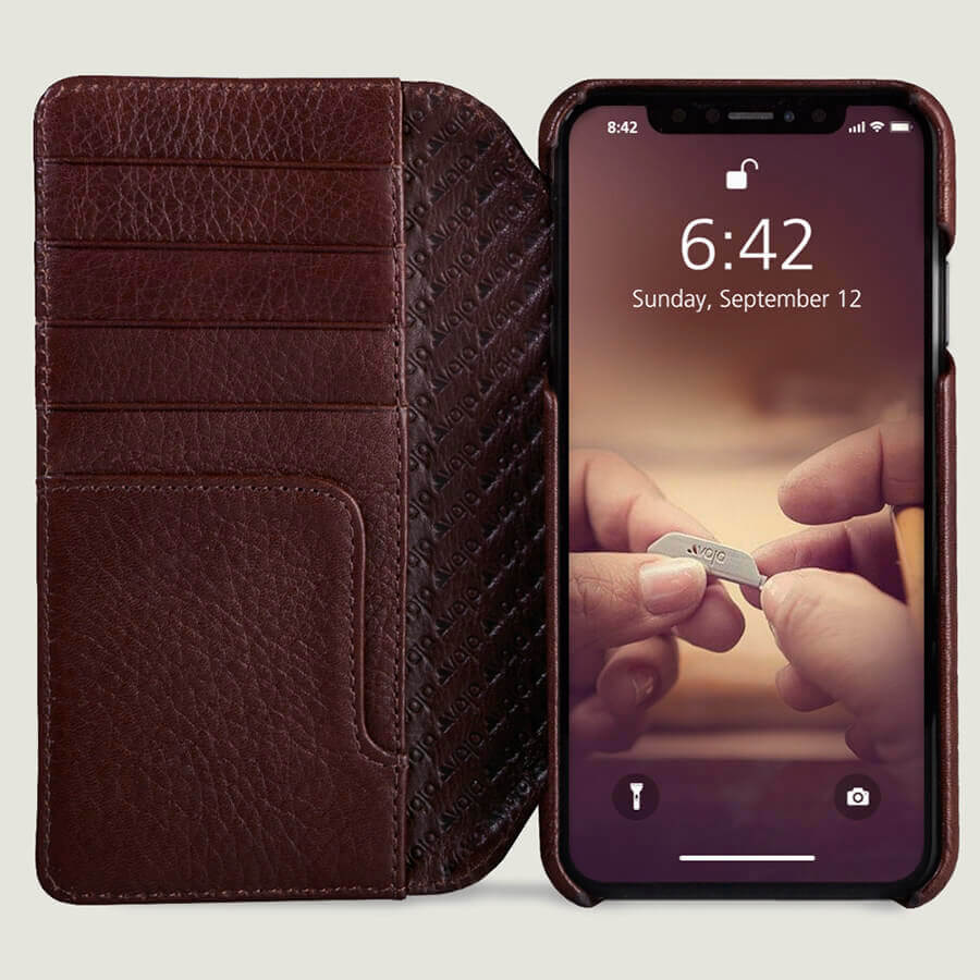 Wallet - iPhone Xs Max Wallet Leather Case - Vaja