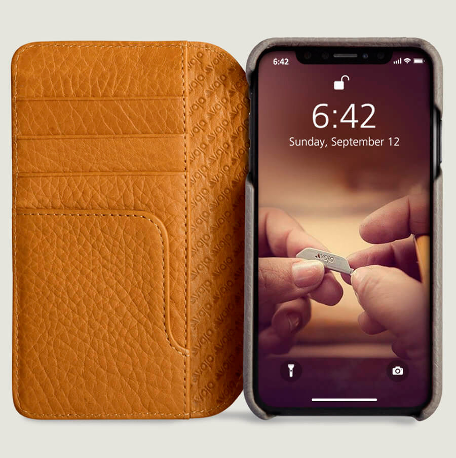 Wallet Agenda - iPhone Xr Wallet Leather Case - Vaja