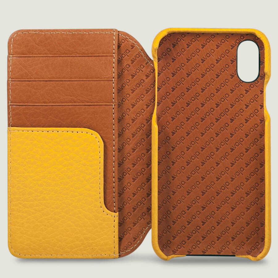 Wallet Agenda iPhone X / iPhone Xs Leather Case - Vaja