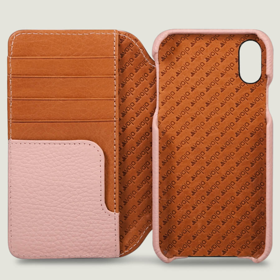 Verona RFID Blocking Leather Slim Wallet Case for iPhone XS
