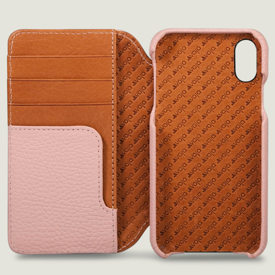 Wallet Agenda iPhone X / iPhone Xs Leather Case - Vaja