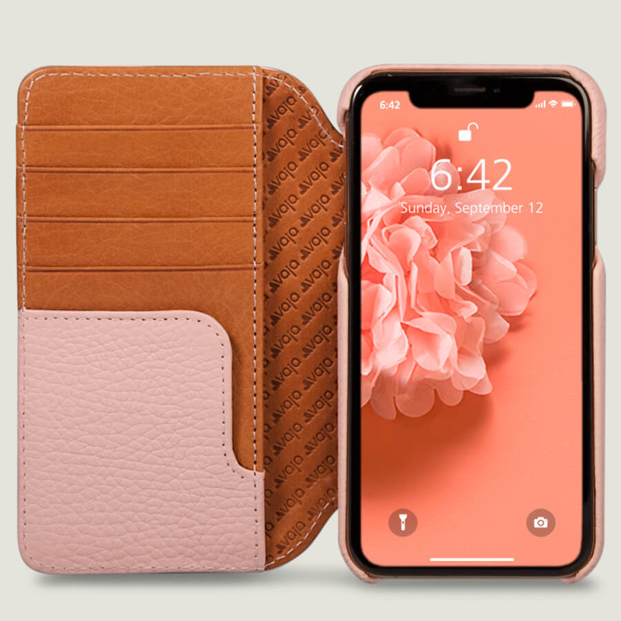 Customizable iPhone 11 Pro Max Wallet leather case - Vaja