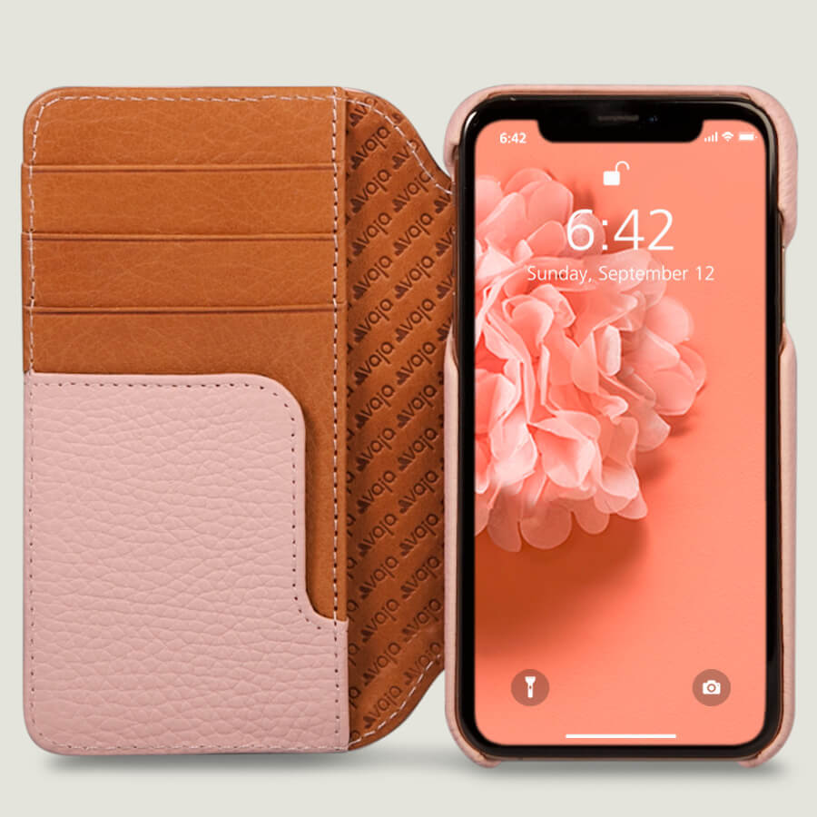 Wallet Agenda iPhone X / iPhone Xs Leather Case - Vaja