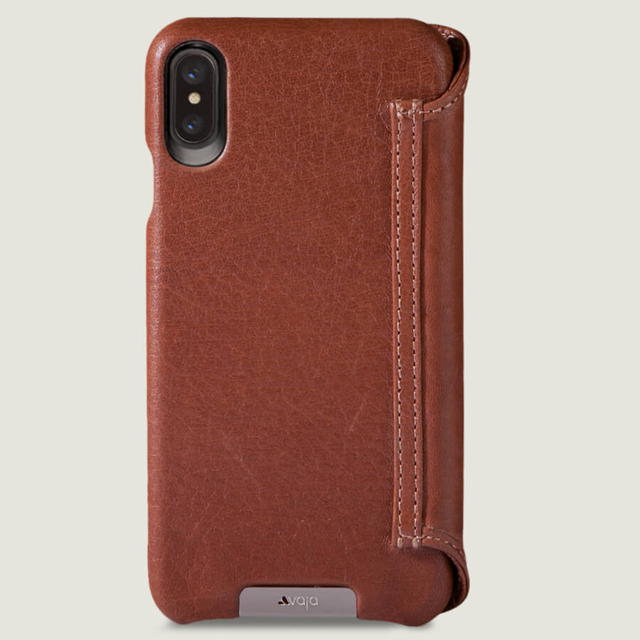 Wallet Wood iPhone Xs Max Leather Case - Vaja