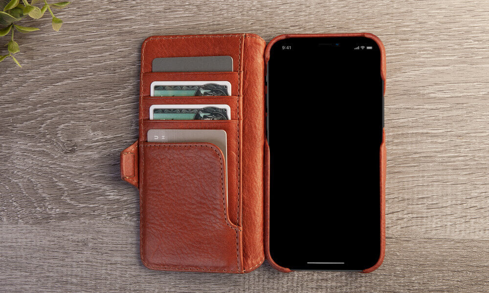 iPhone 12 Pro Max wallet leather case - Discontinued - Vaja