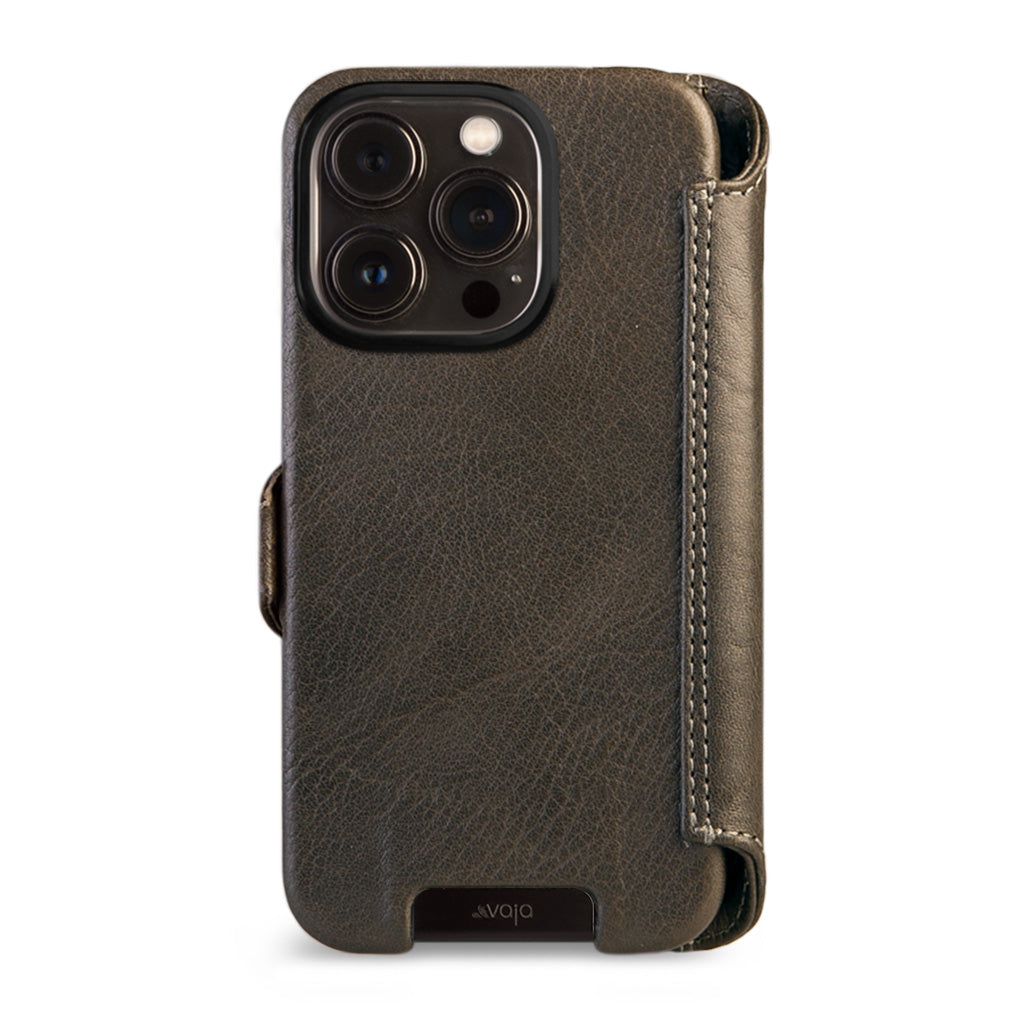 Kobra Wallet iPhone 13 Pro MagSafe Leather Case - Vaja