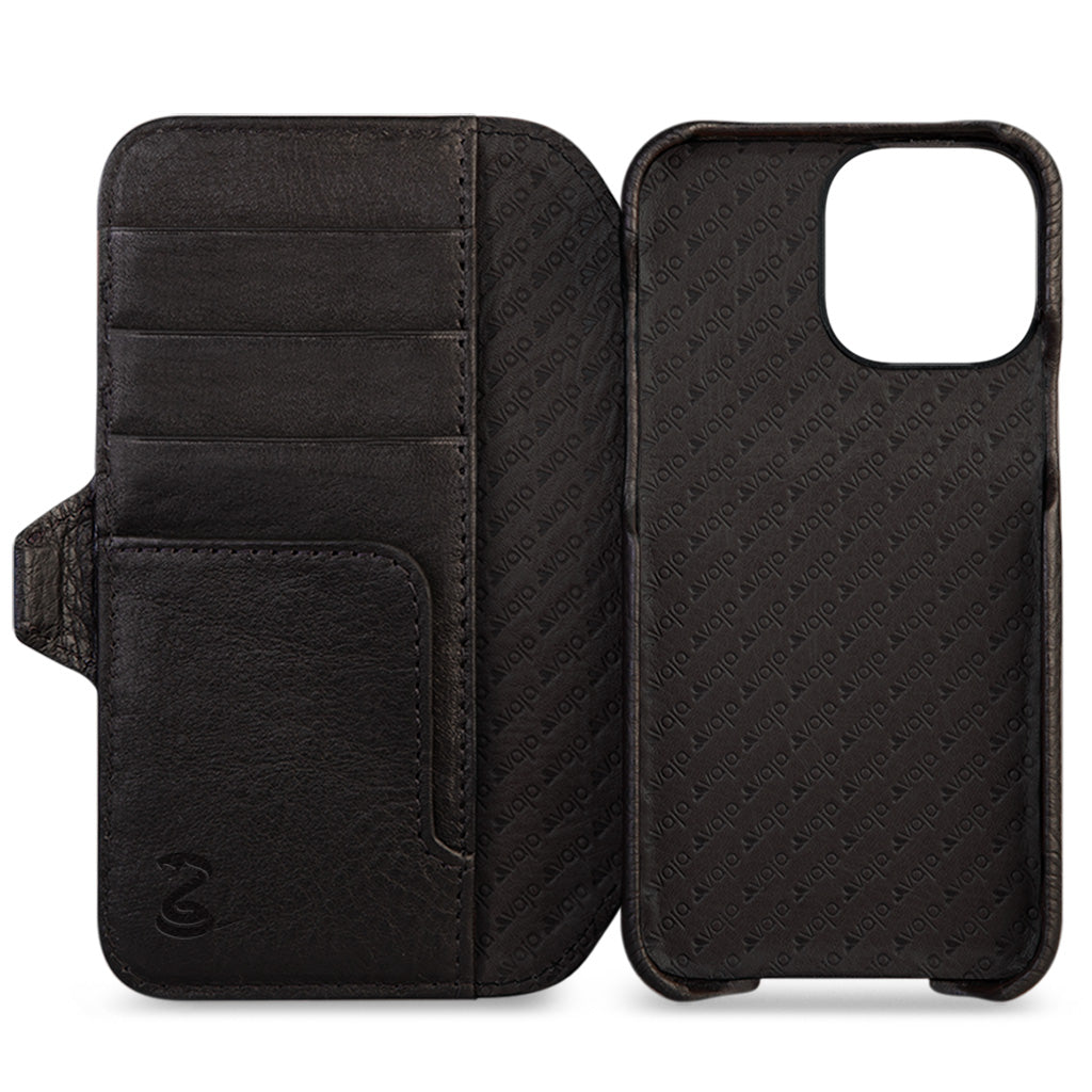 Kobra Wallet iPhone 13 Pro MagSafe Leather Case - Vaja