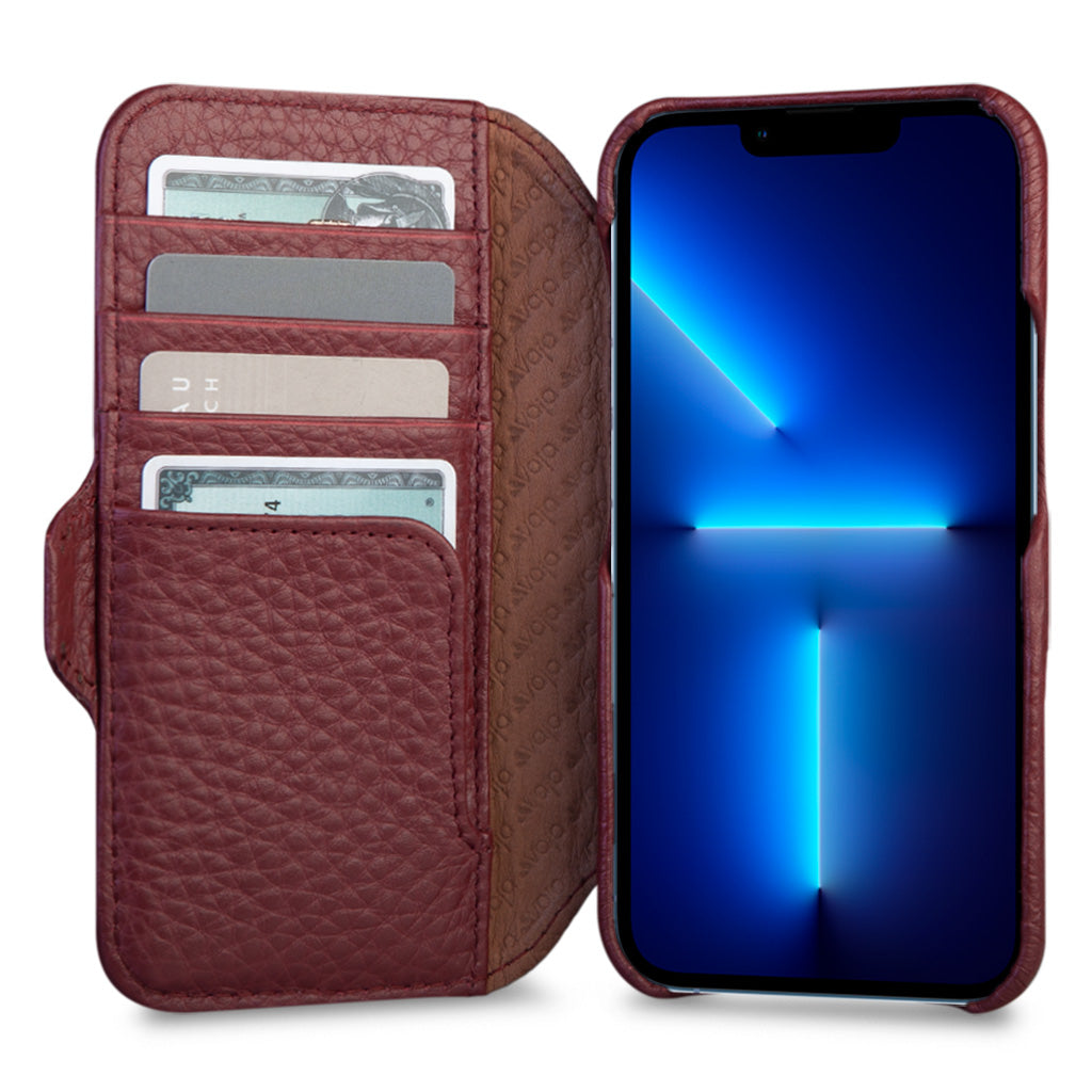 Wallet iPhone 13 Pro MagSafe leather case - Vaja