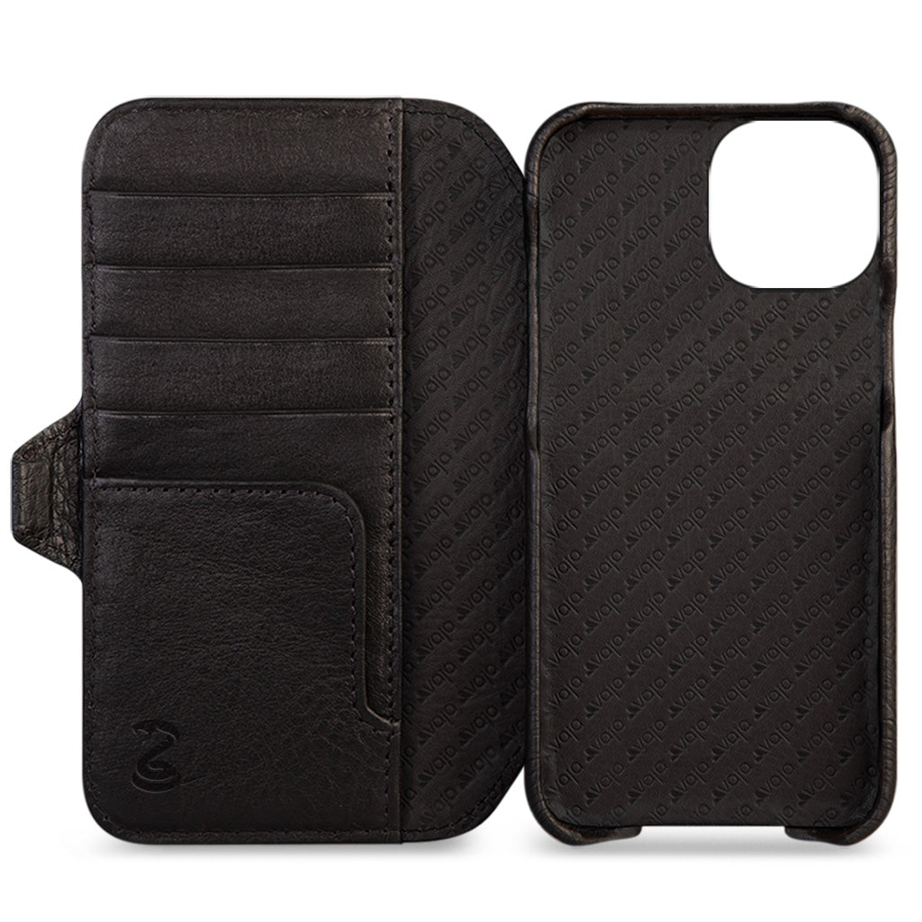 Kobra Wallet iPhone 13 Pro Max MagSafe Leather Case - Vaja