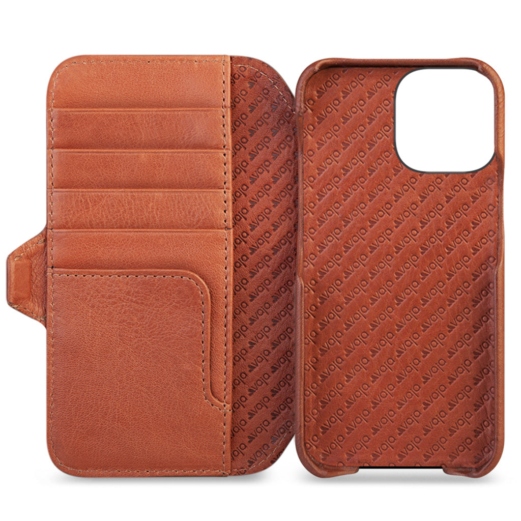 iPhone 12/13 series Leather Folio Case Wallet with MagSafe - The