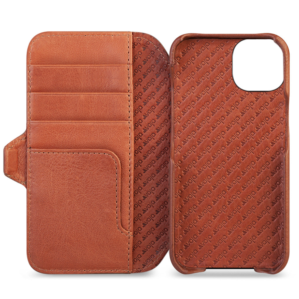 Wallet iPhone 13 MagSafe leather case - Vaja