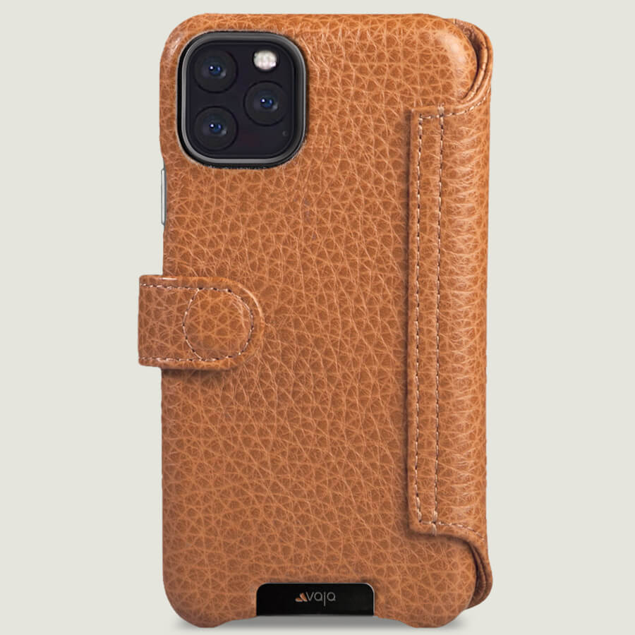 iPhone 11 Pro Max Wallet leather case with magnetic closure - Vaja