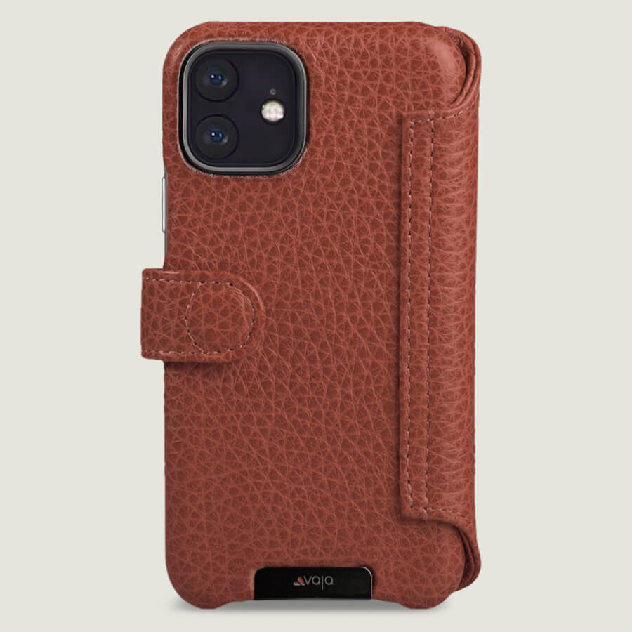 iPhone 11 Wallet leather case with magnetic closure - Vaja