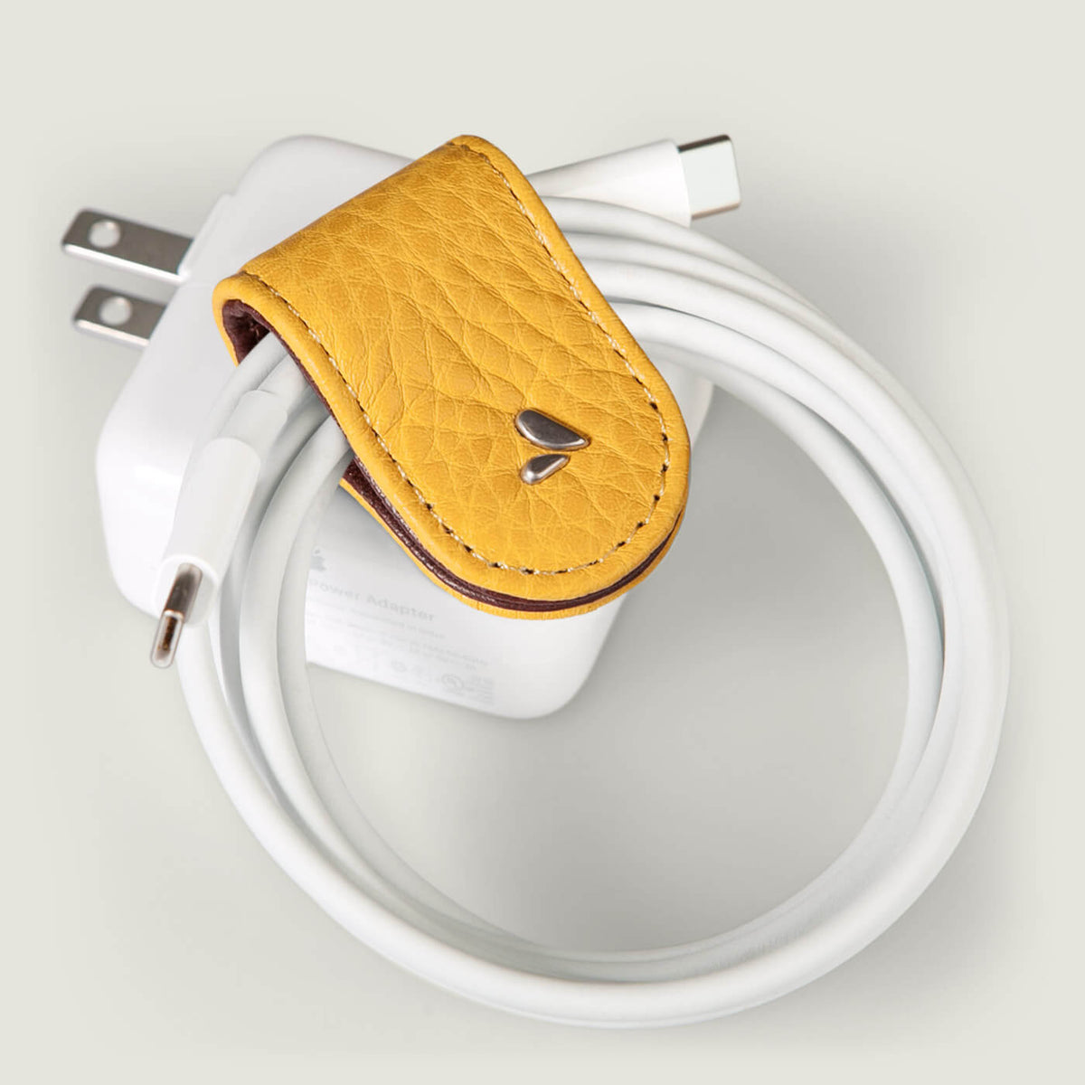 XL Leather Jaws Cable Holder - Freesia