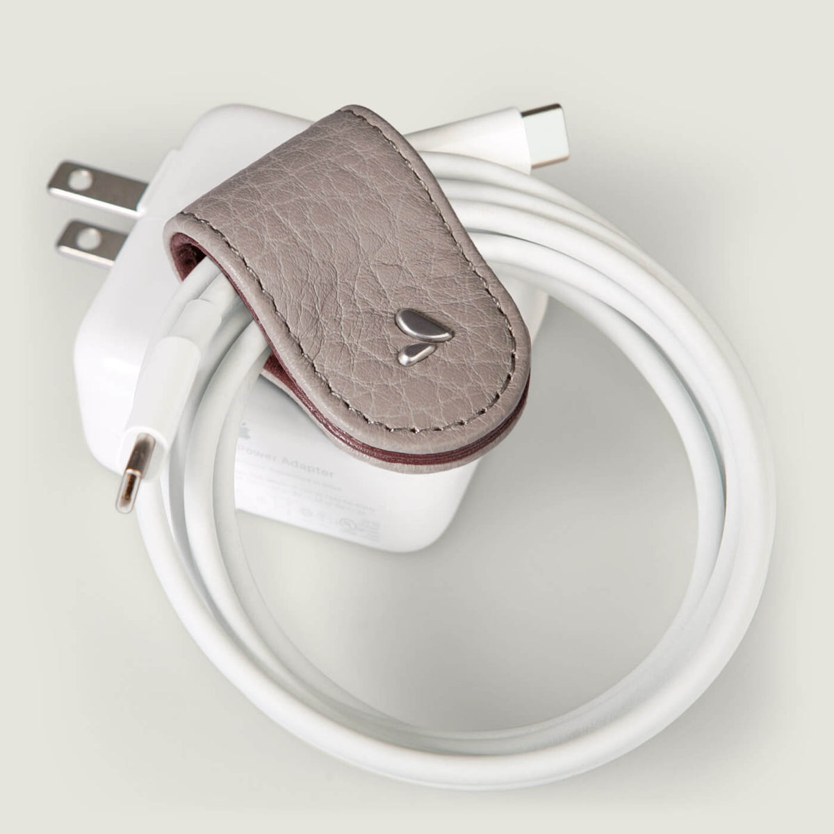 XL Leather Jaws Cable Holder - Floater Gray
