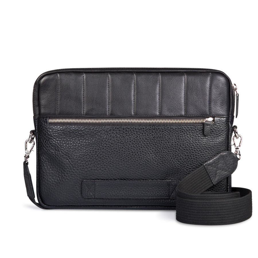 13&quot; Padded Leather Bag - Vaja