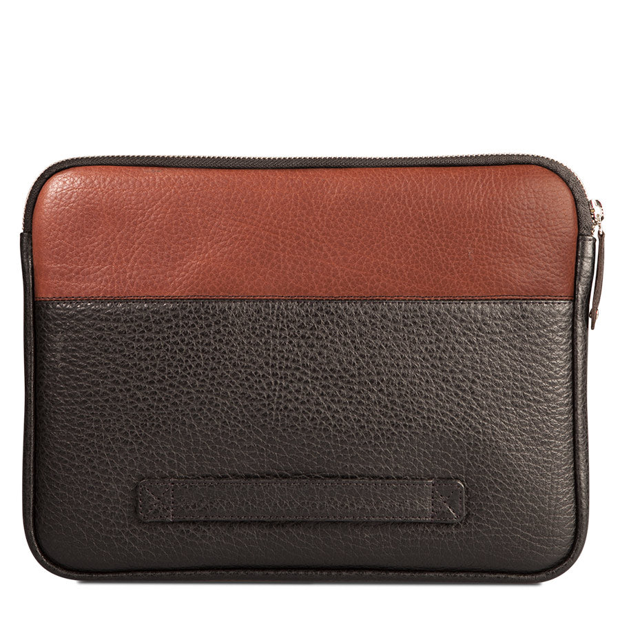 Zippered 13" Leather Pouch - Vaja