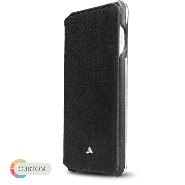 Customizable Agenda Silver Argento - Luxury iPhone 6 Plus leather cases - Vaja