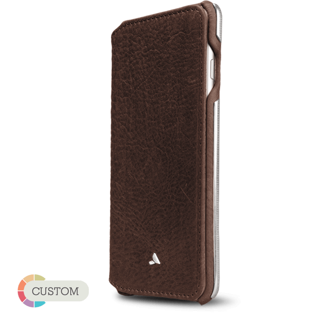 Customizable Agenda Silver Montana - Luxury iPhone 6 Plus/6s Plus leather cases - Vaja