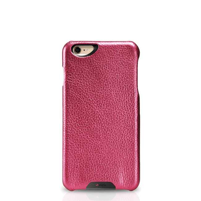 Vintage Metallic Leather Grip - iPhone 6/6s Case - Raspberry