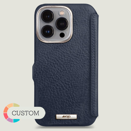 Customizable Folio iPhone 13 Pro Max leather case with MagSafe - Vaja
