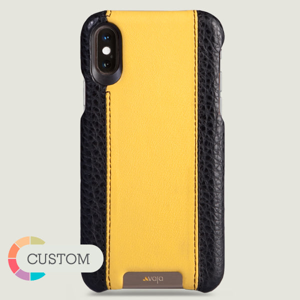 Custom Grip GT iPhone X / iPhone Xs Leather Case - Vaja