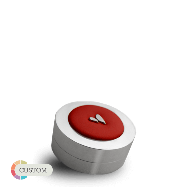 Customizable Aluminum Keeper - Premium Leather Pill Box - Vaja