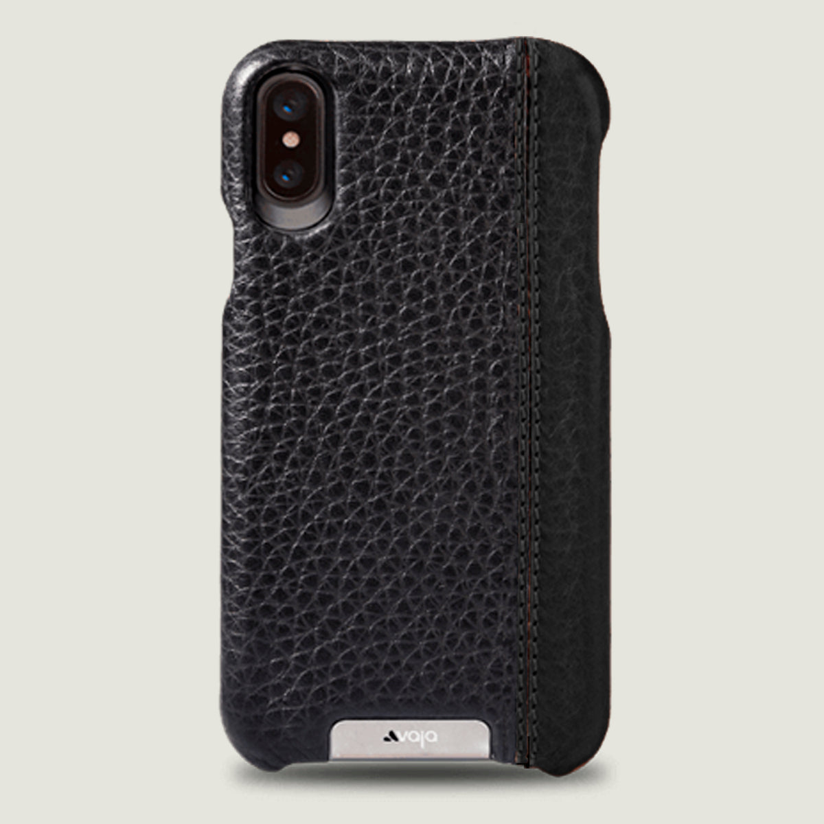 Grip LP iPhone X / iPhone Xs leather case - Floater Black and Caterina Black