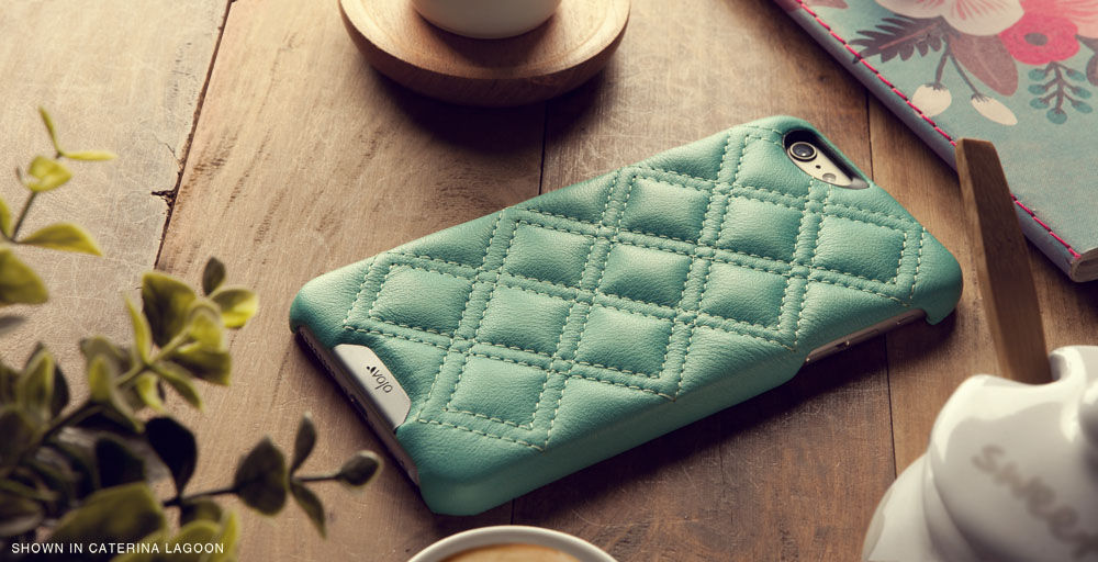 Grip Matelassé - Quilted iPhone 6 Plus/6s Plus Leather Case - Vaja