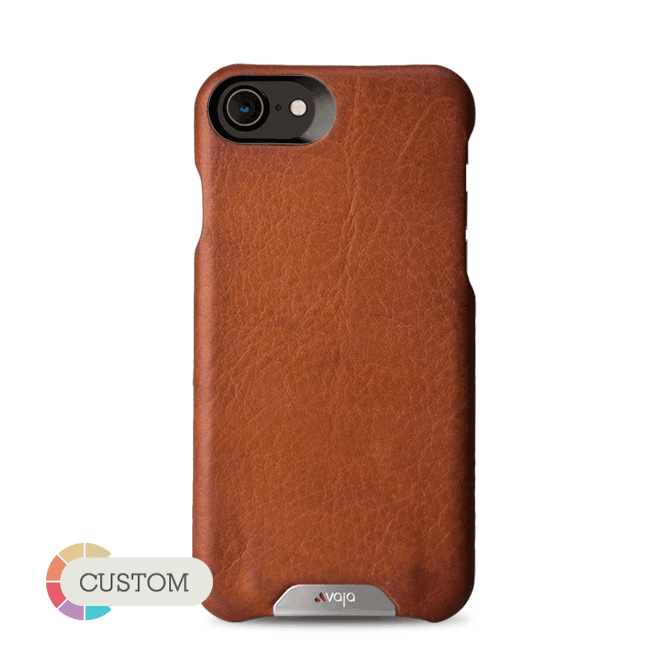 Customizable Grip - iPhone 7 Leather case - Vaja