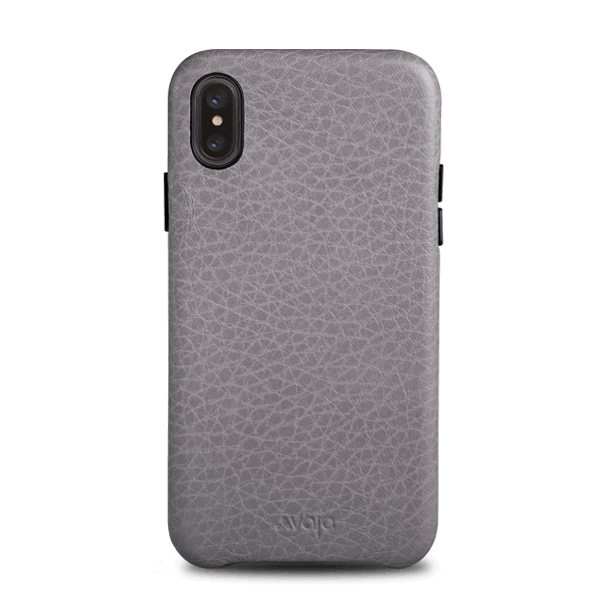 Slim Grip iPhone X Leather Case - Floater Gray