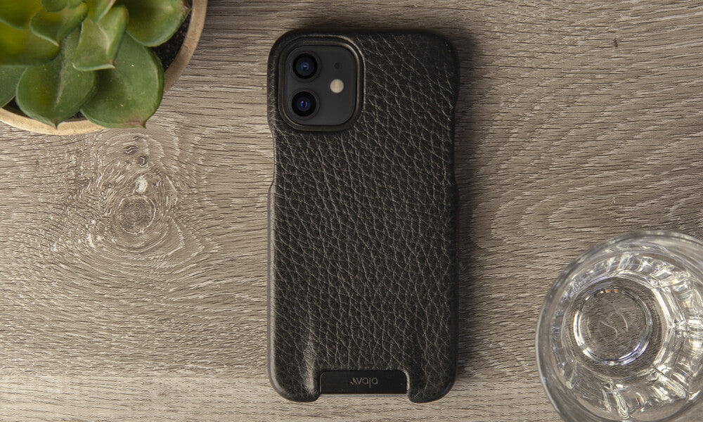 iPhone 12 Mini Grip leather case - Vaja