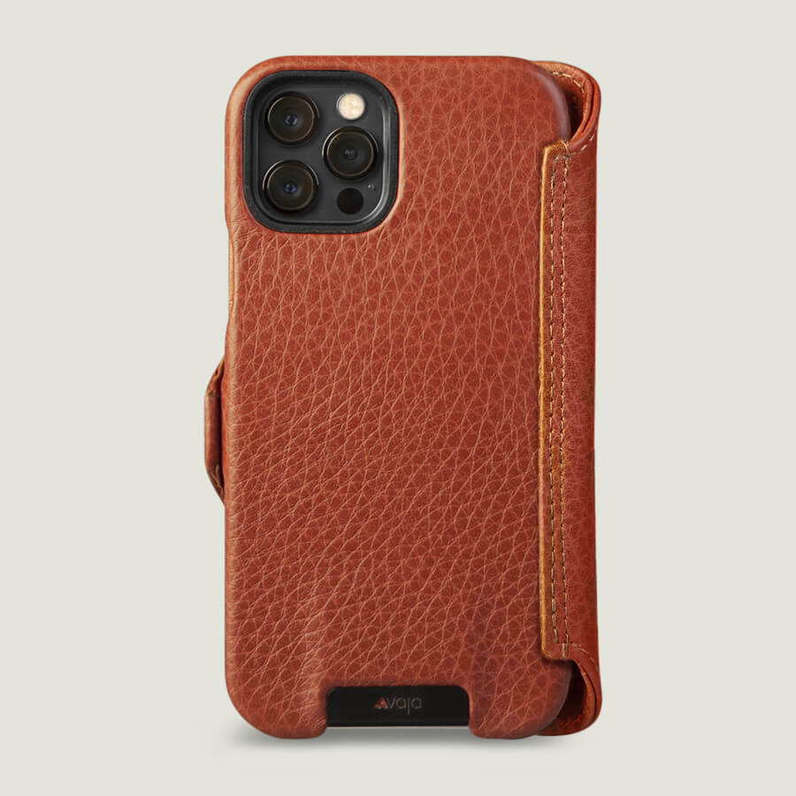 Novada Genuine Leather iPhone 12 Pro Max Case Credit Card Wallet Tan