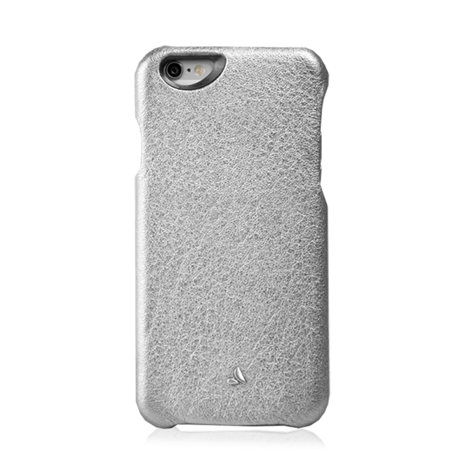 Vintage Metallic Leather Grip - iPhone 6 Plus/6s Plus Case - Silver
