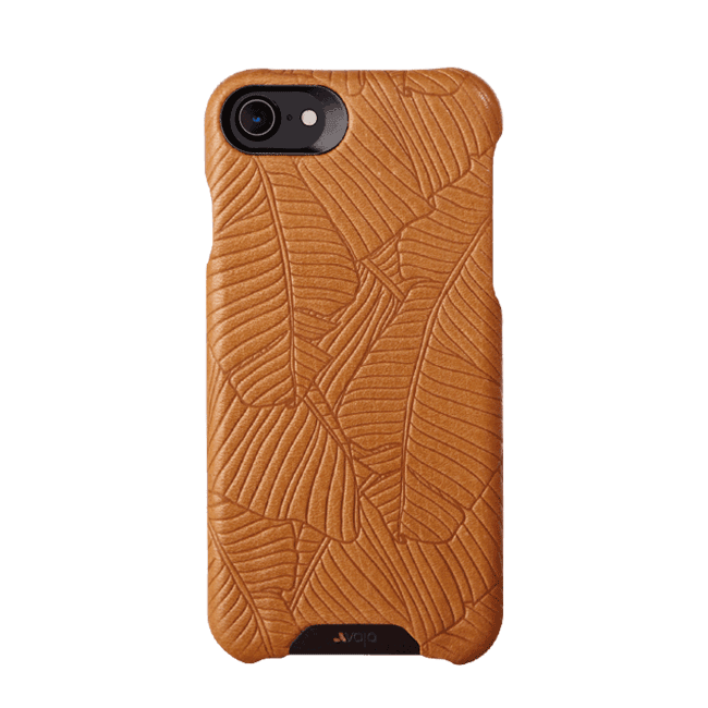 Grip - iPhone 7 Leather Case - Bridge embossed London Leaves