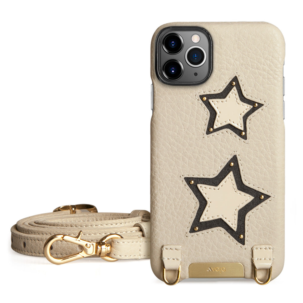 iPhone 13 Pro Max necklace leather case - Vaja