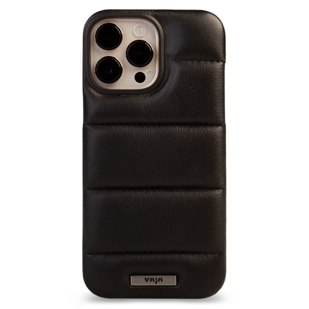 Puffer iPhone 14 Pro Max Leather Case - Vaja